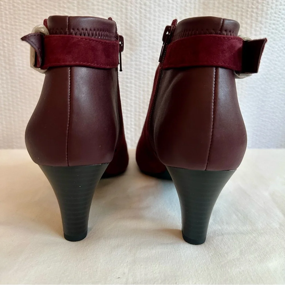 Alfani burgundy suede